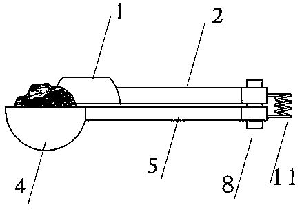 Metering method of metering container