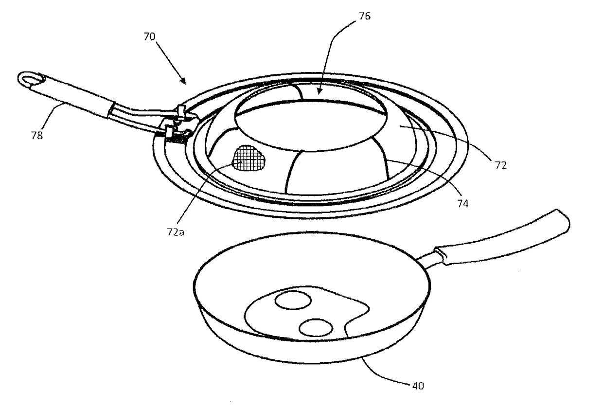 Method of Cooking Utilizing a Splatter Shield