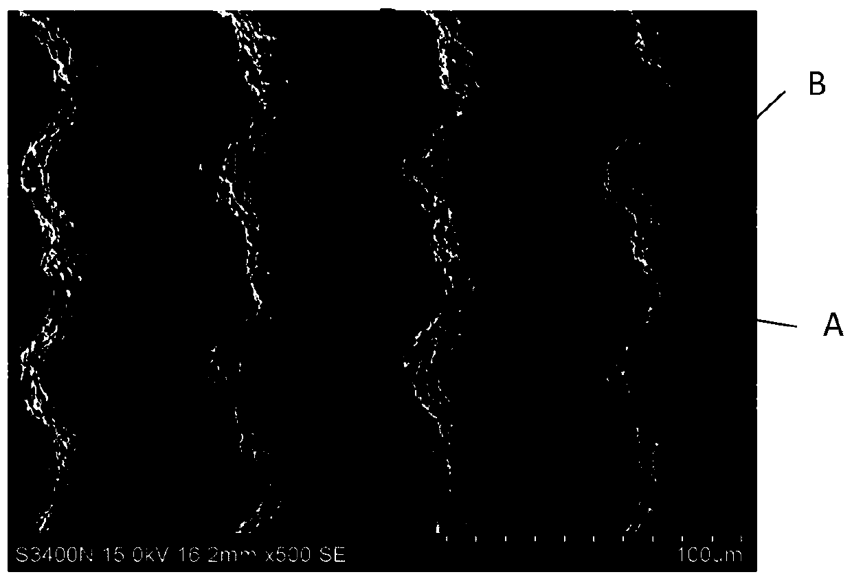 Metal surface with efficient dropwise condensation function and preparation method thereof