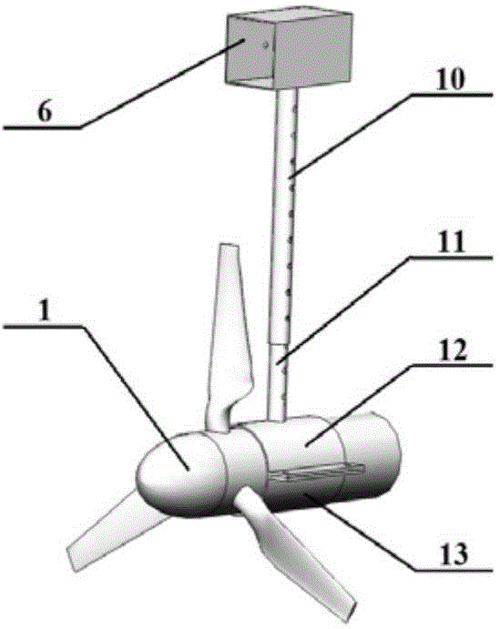 Experiment platform for horizontal-axis ocean-current generation water turbine