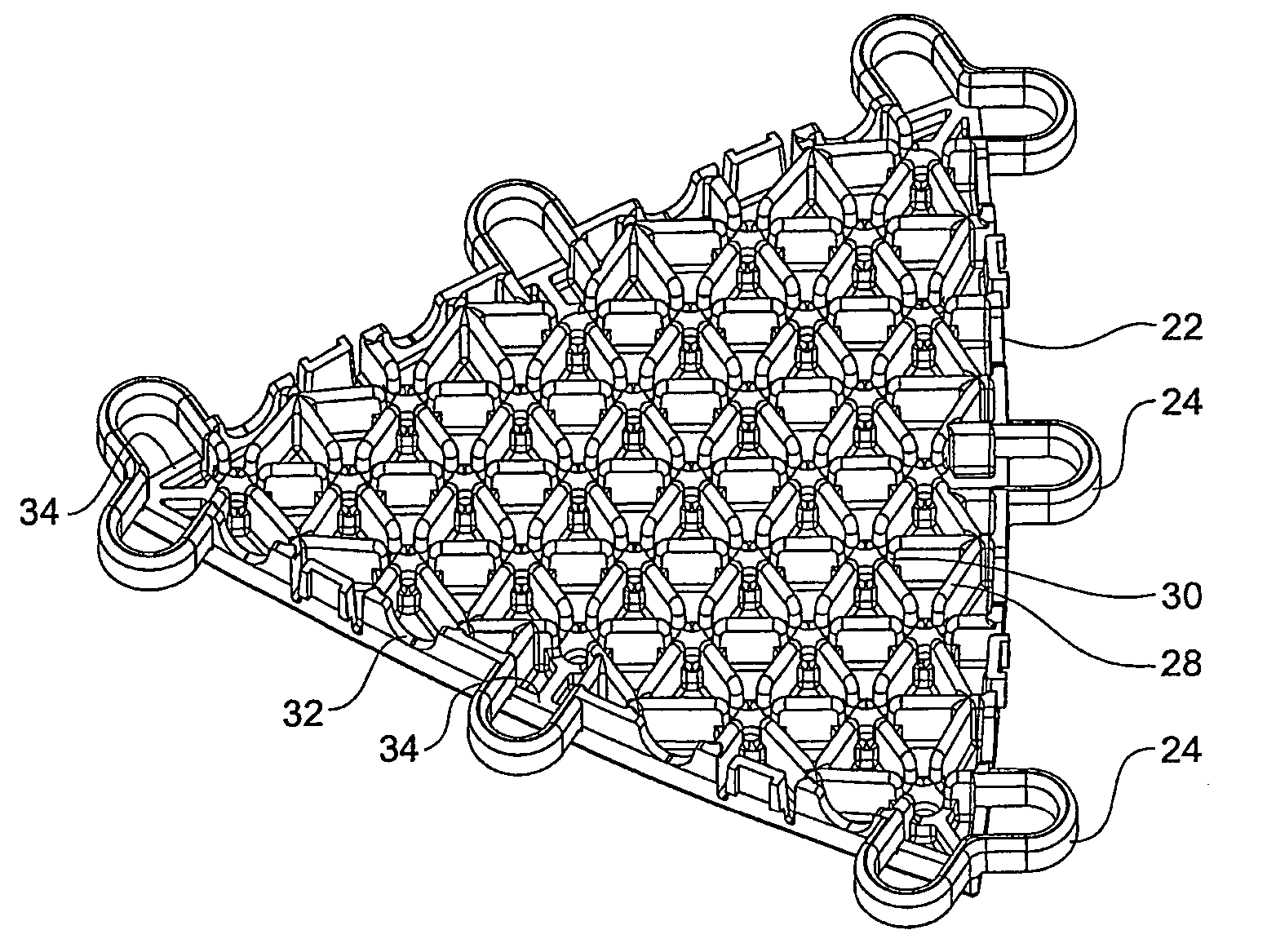 Modular plastic flooring