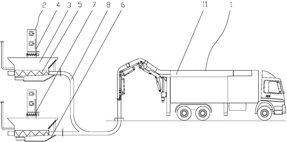 Closed automated garbage collection system