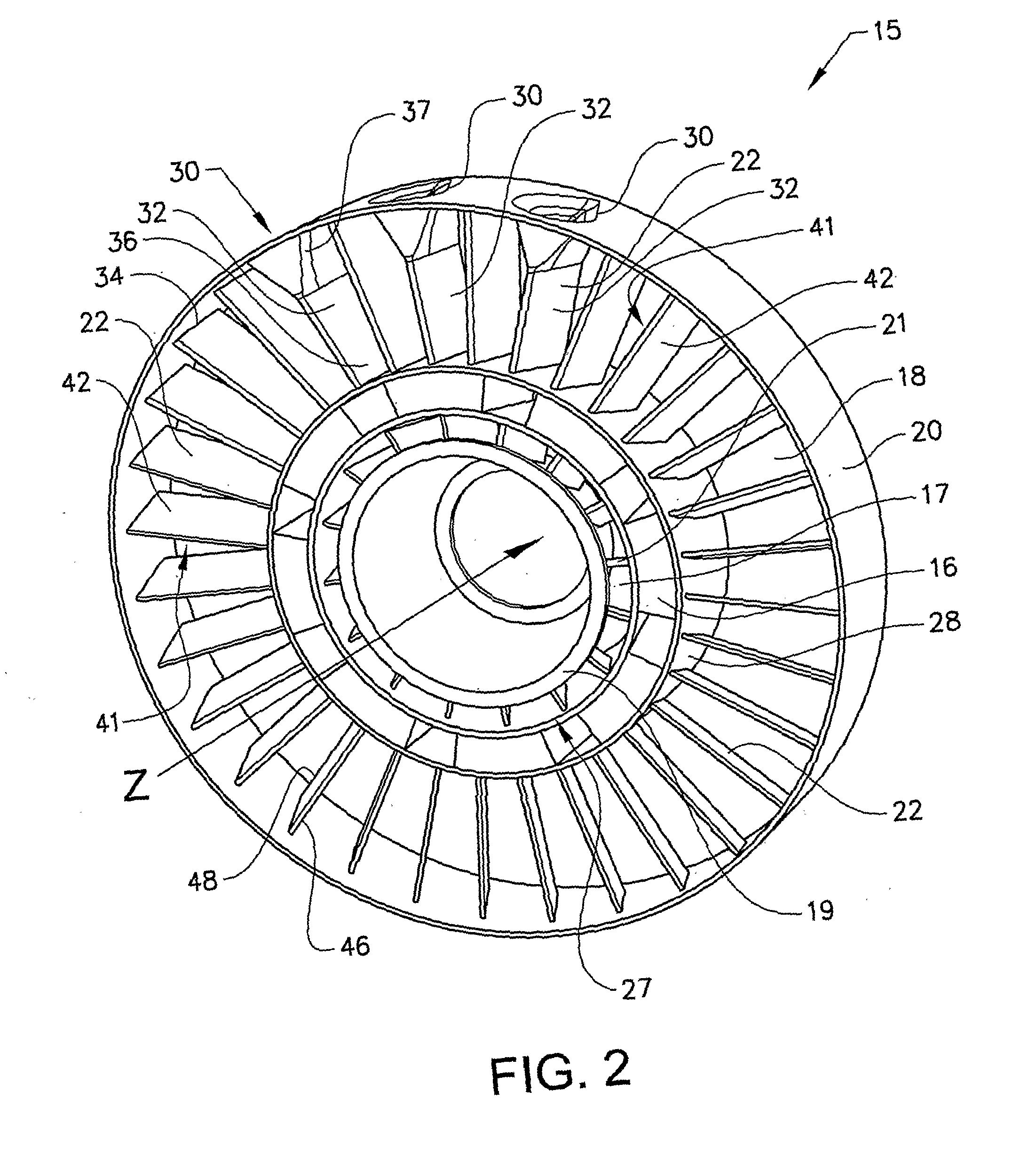 Strut and a gas turbine structure comprising the strut