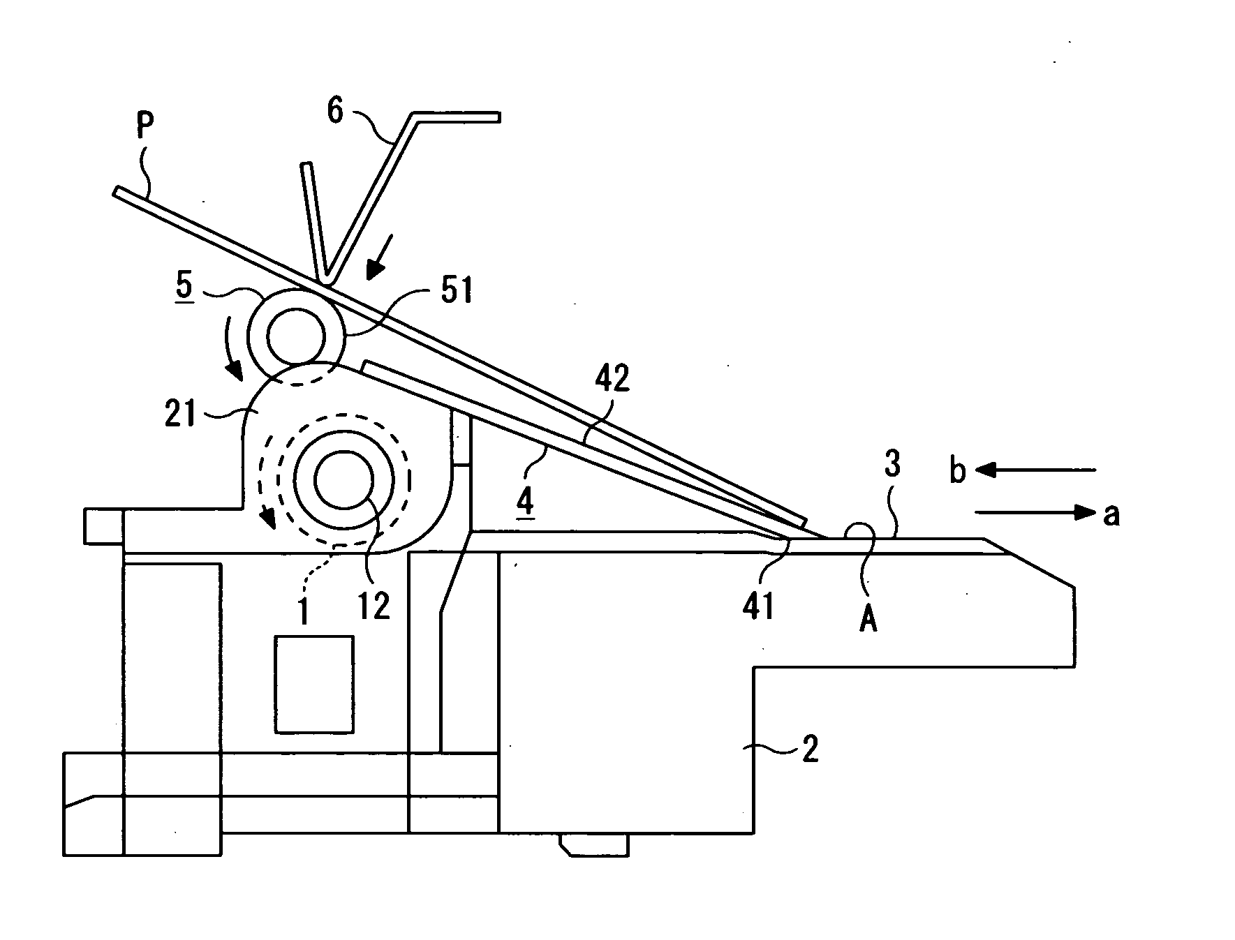 Paper discharge device for printer