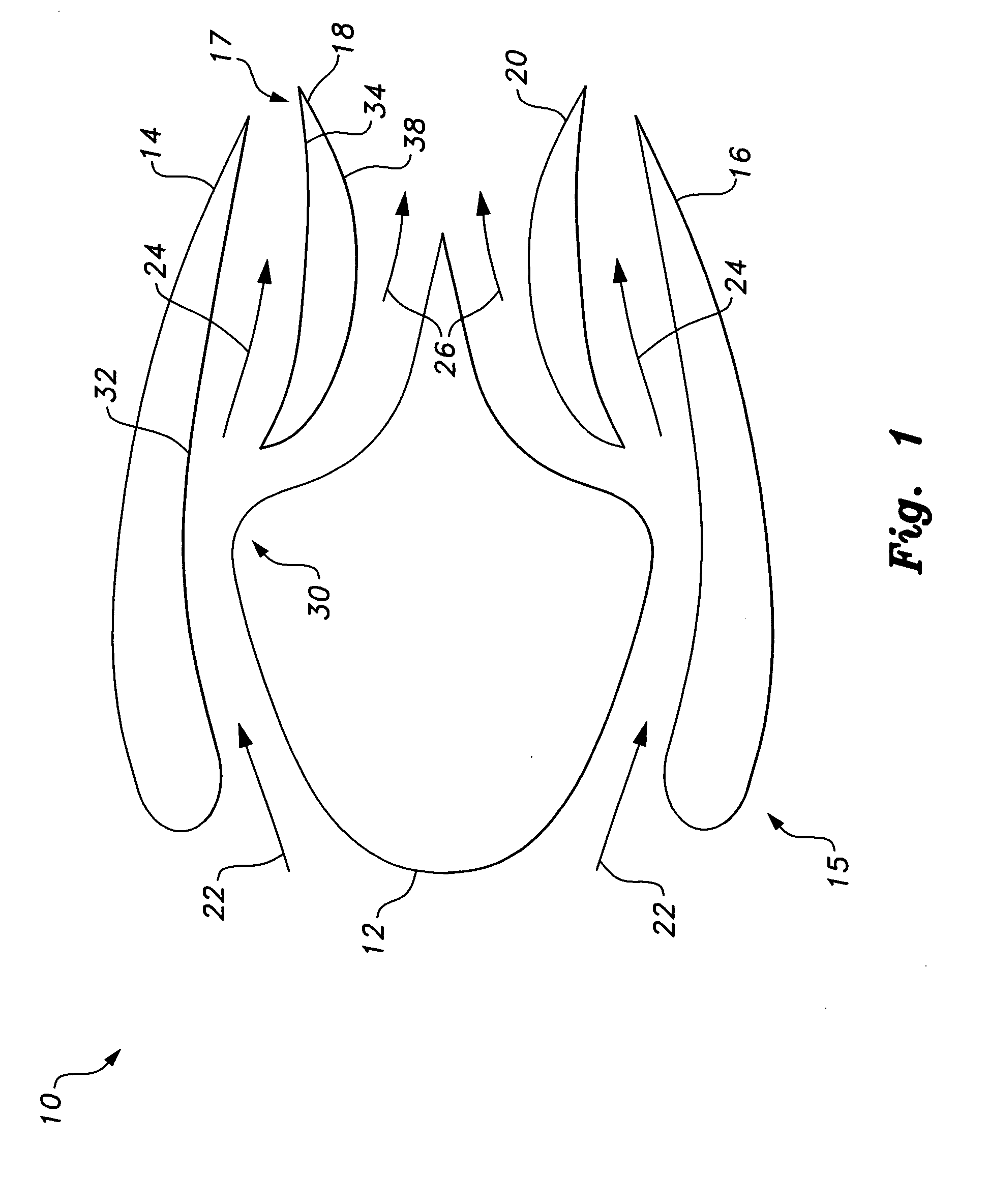 System for inertial particles separation