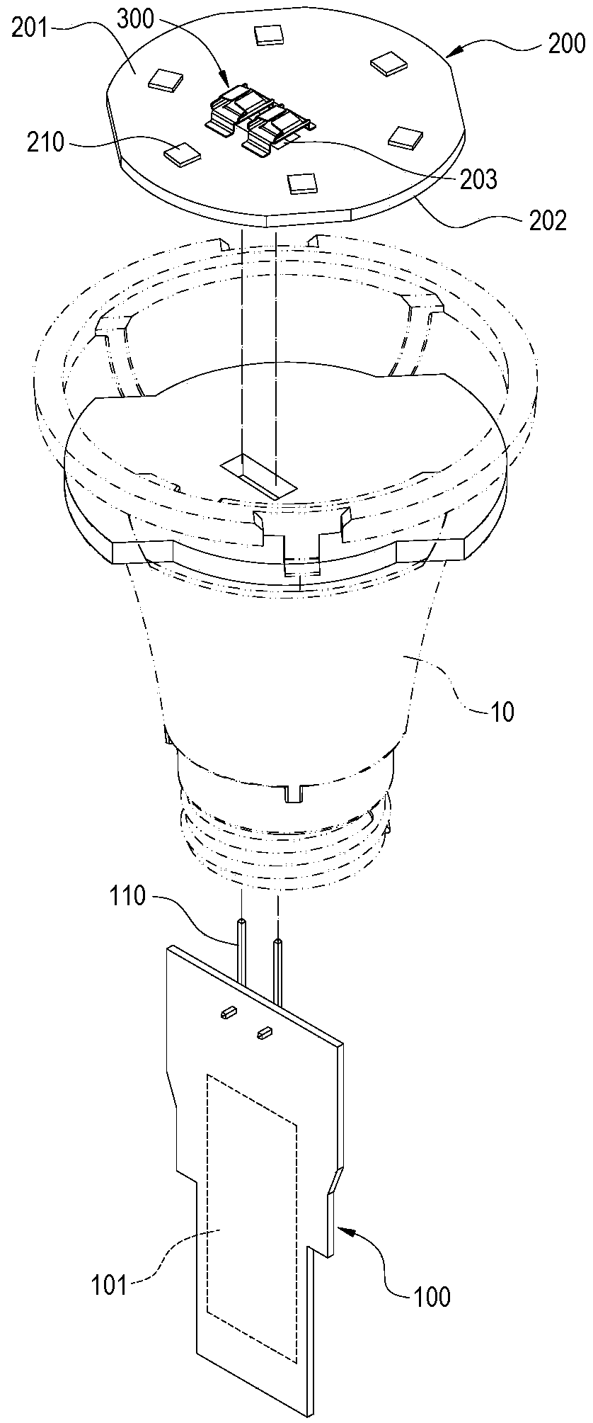 light emitting diode light emitting device