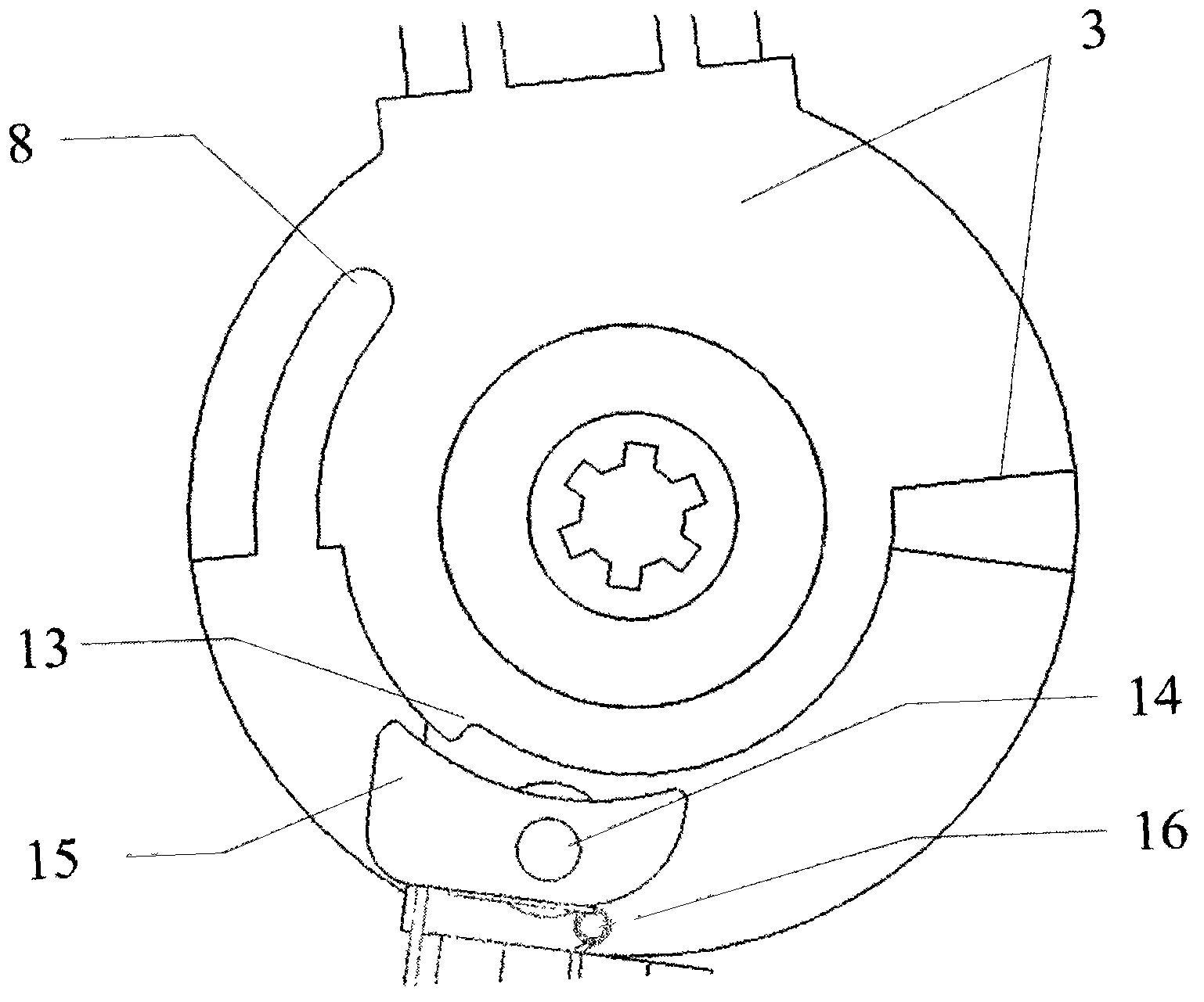 Active knee joint structure with function of load-bearing and self-locking