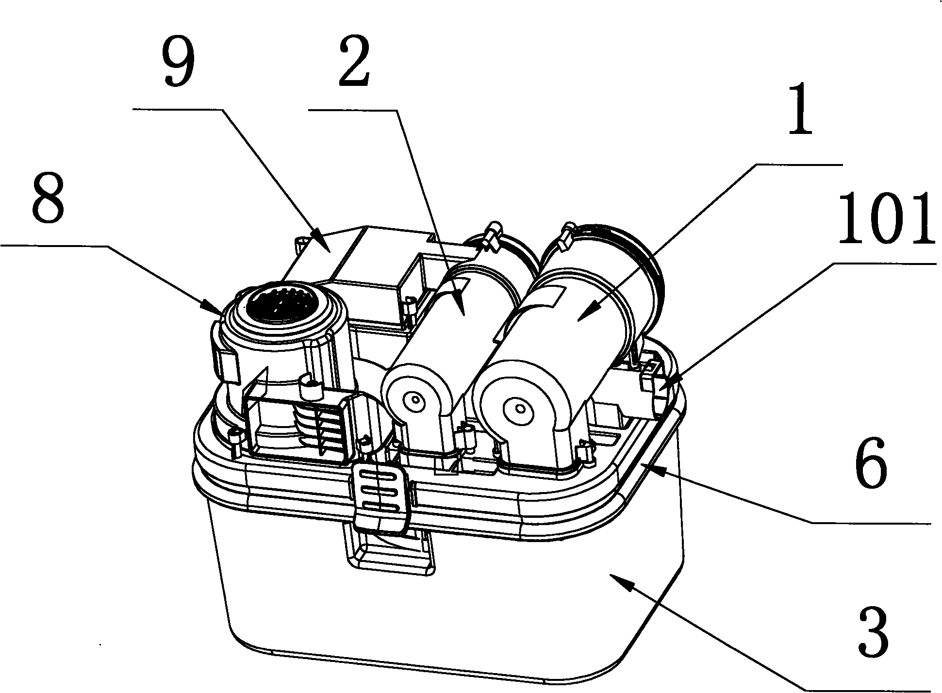 Cyclone dust removal device for wet and dry dual-purpose dust collector