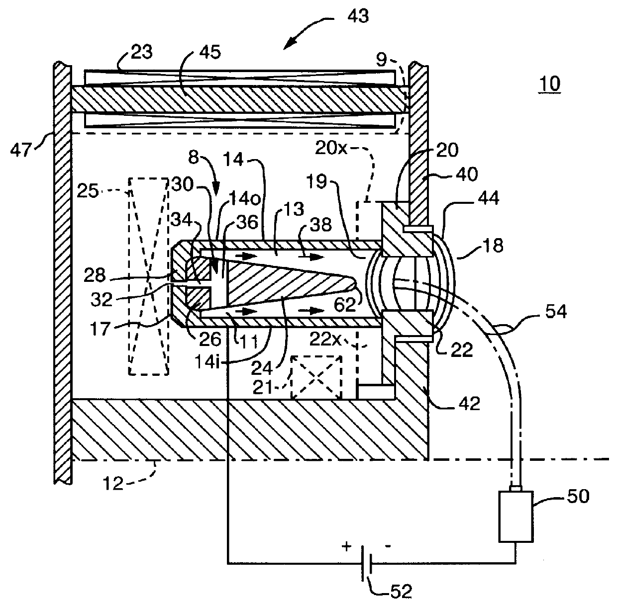 Hall field plasma accelerator with an inner and outer anode