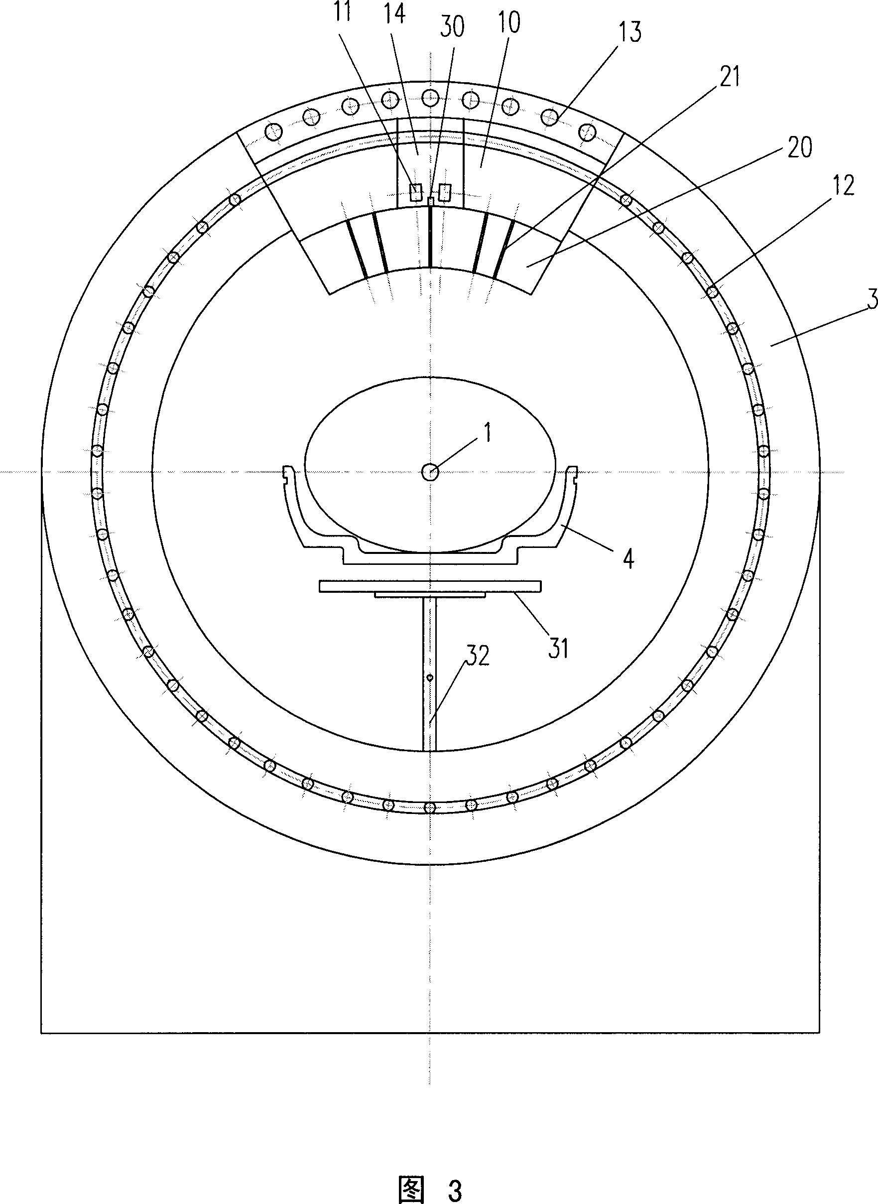 Radiation therapeutical device