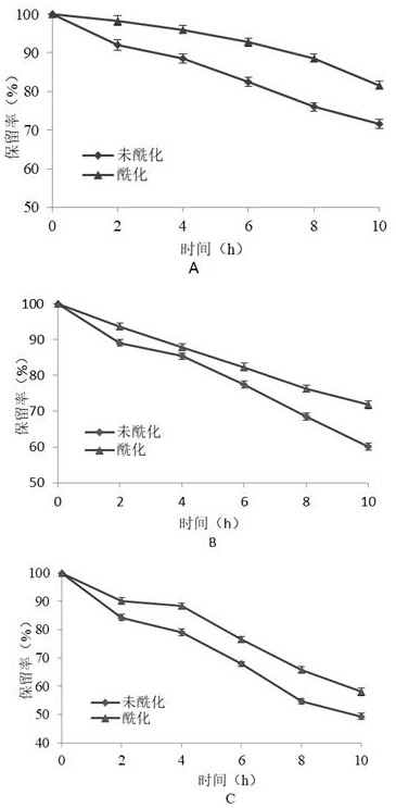 A method for improving the stability of carmine radish geranium