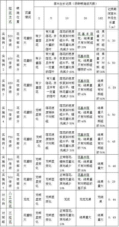 Flower control cultivation method of ligustrum lucidum ait