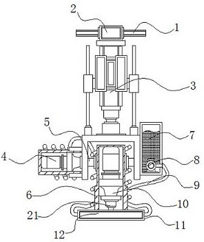 Mechanical clamping jaw with anti-pinch function for garment metal pendant detection