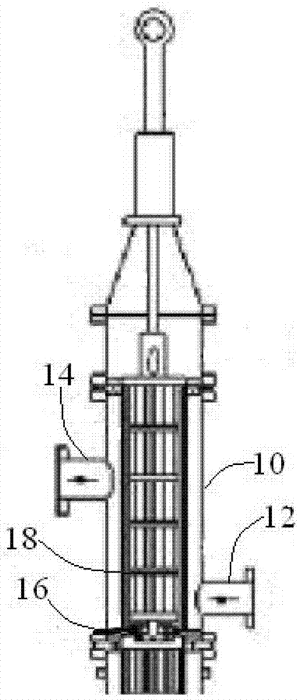 Cross flow testing apparatus and method for cold test on drive wires of nuclear power plants