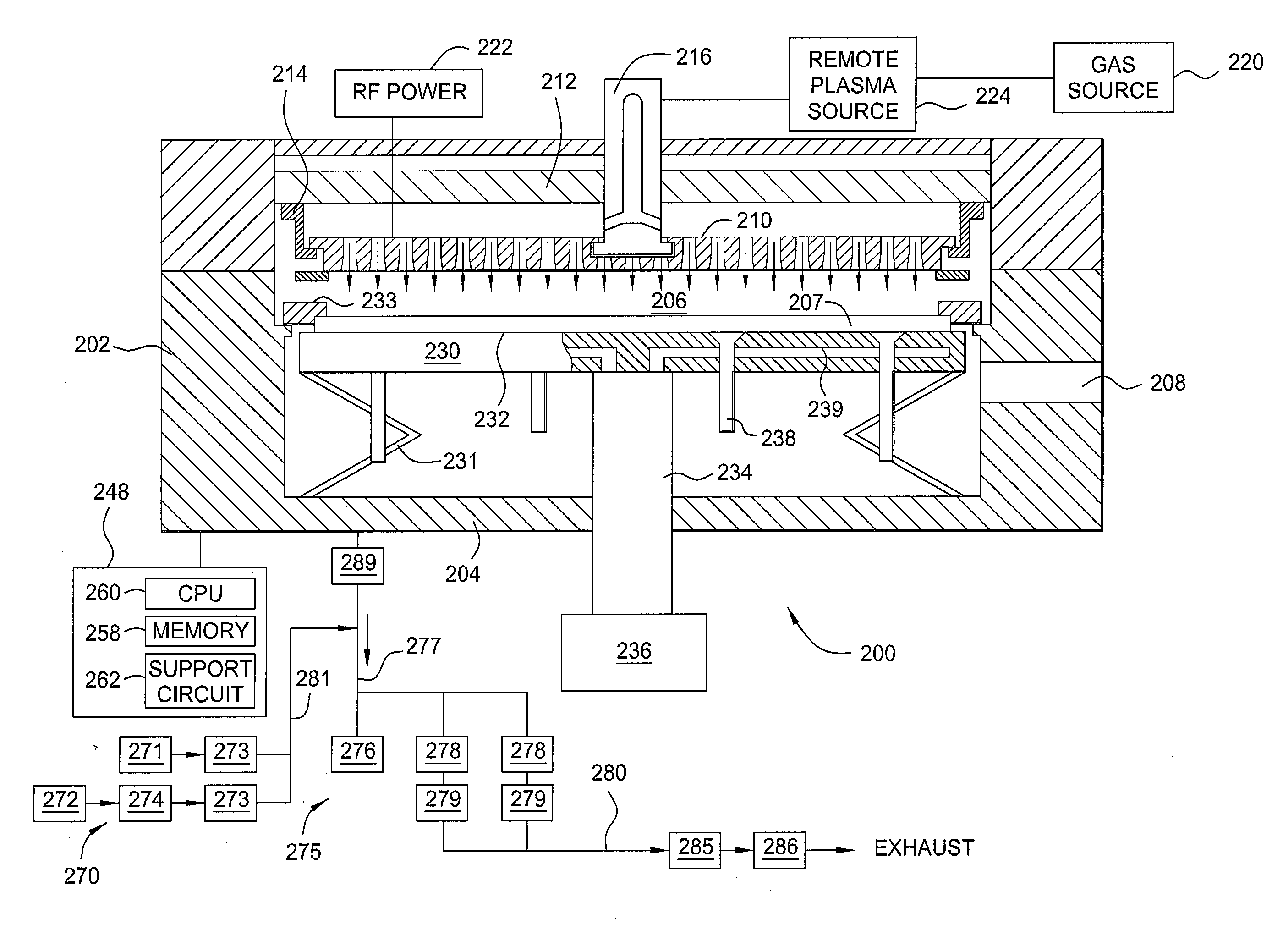 Oxygen pump purge to prevent reactive powder explosion