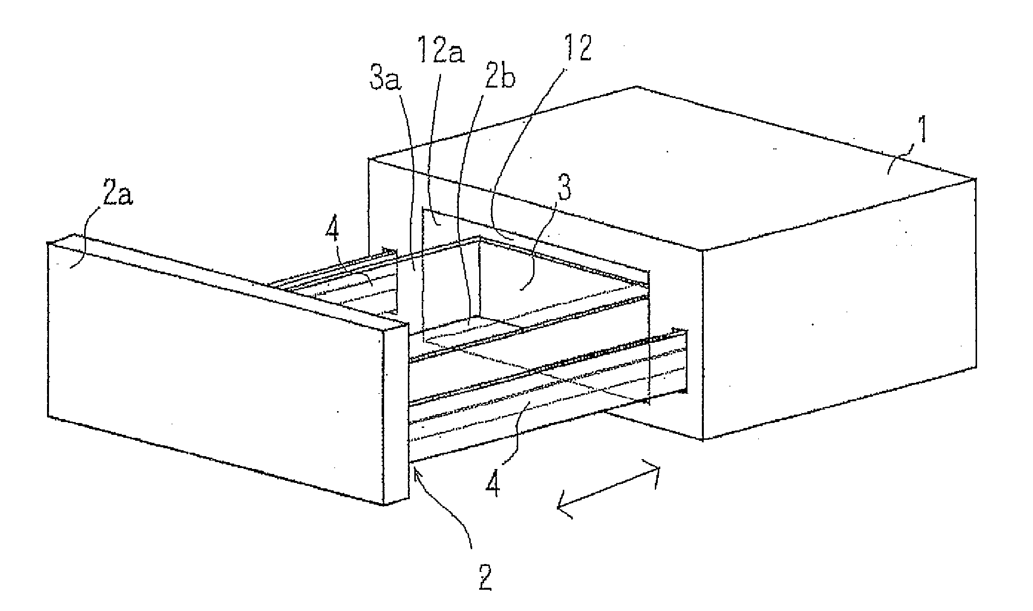 Heating cooker having drawer type automatic door