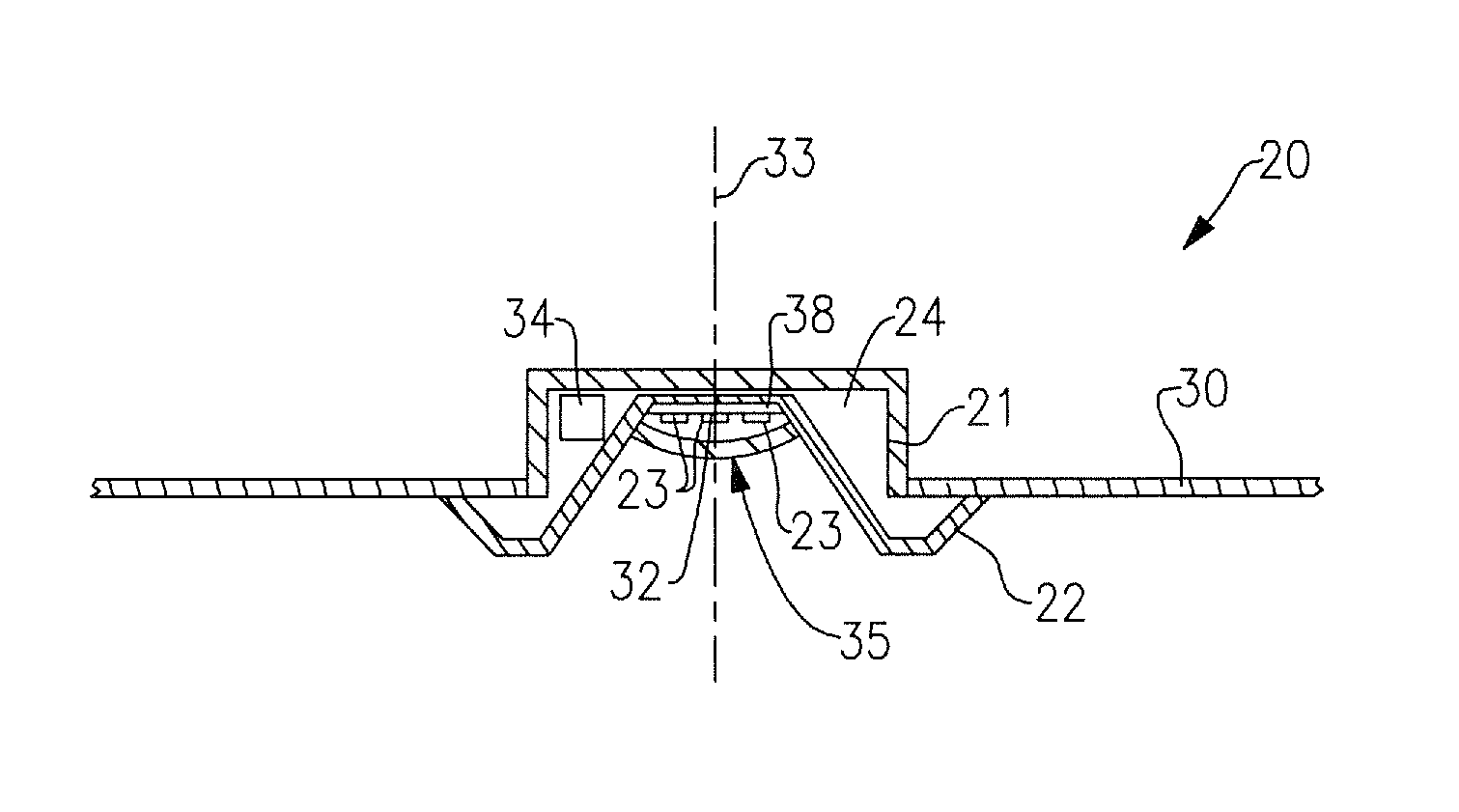 Lighting device and method of installing light emitter