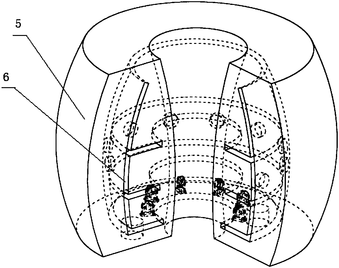 Core-shell type integrated gypsum casting mold manufacturing method based on rapid light-curing molding