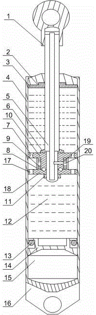 Oil well drilling damping device