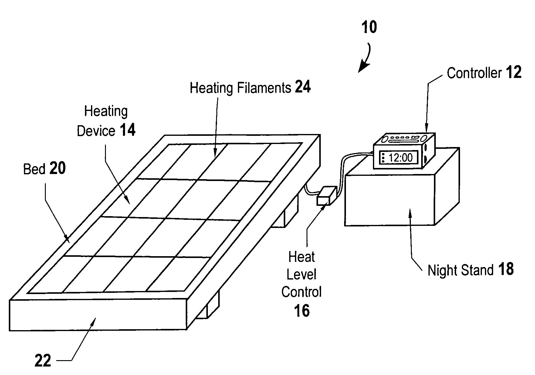 Thermal alarm clock