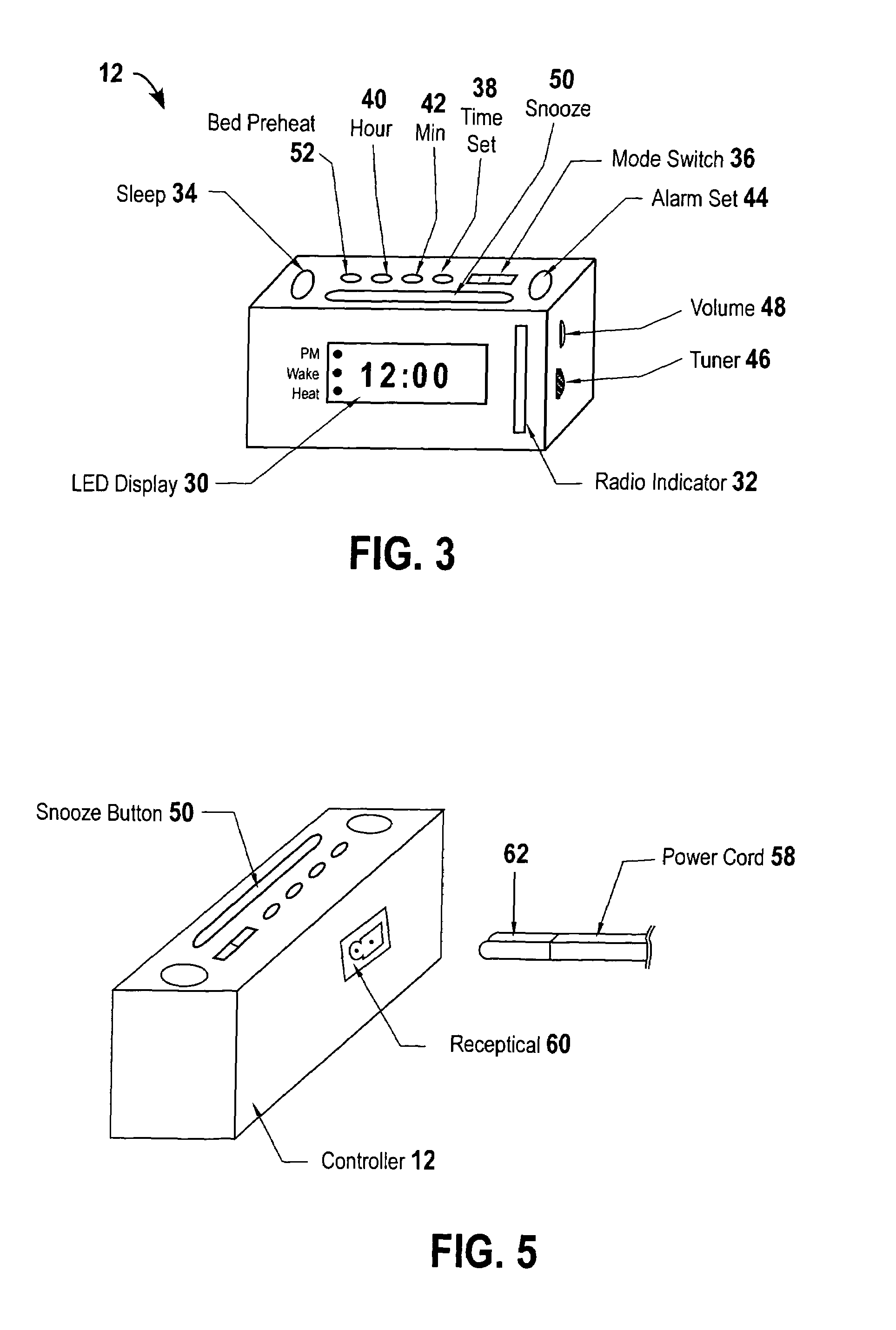 Thermal alarm clock