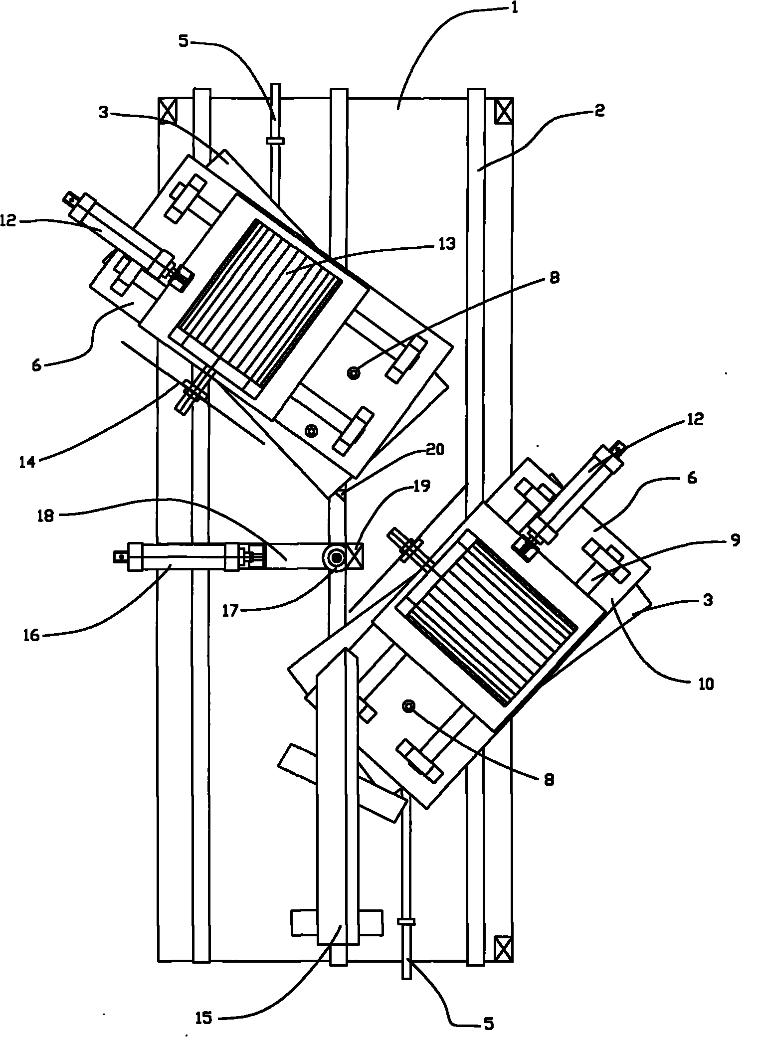 Automatic cutting machine for frame strip