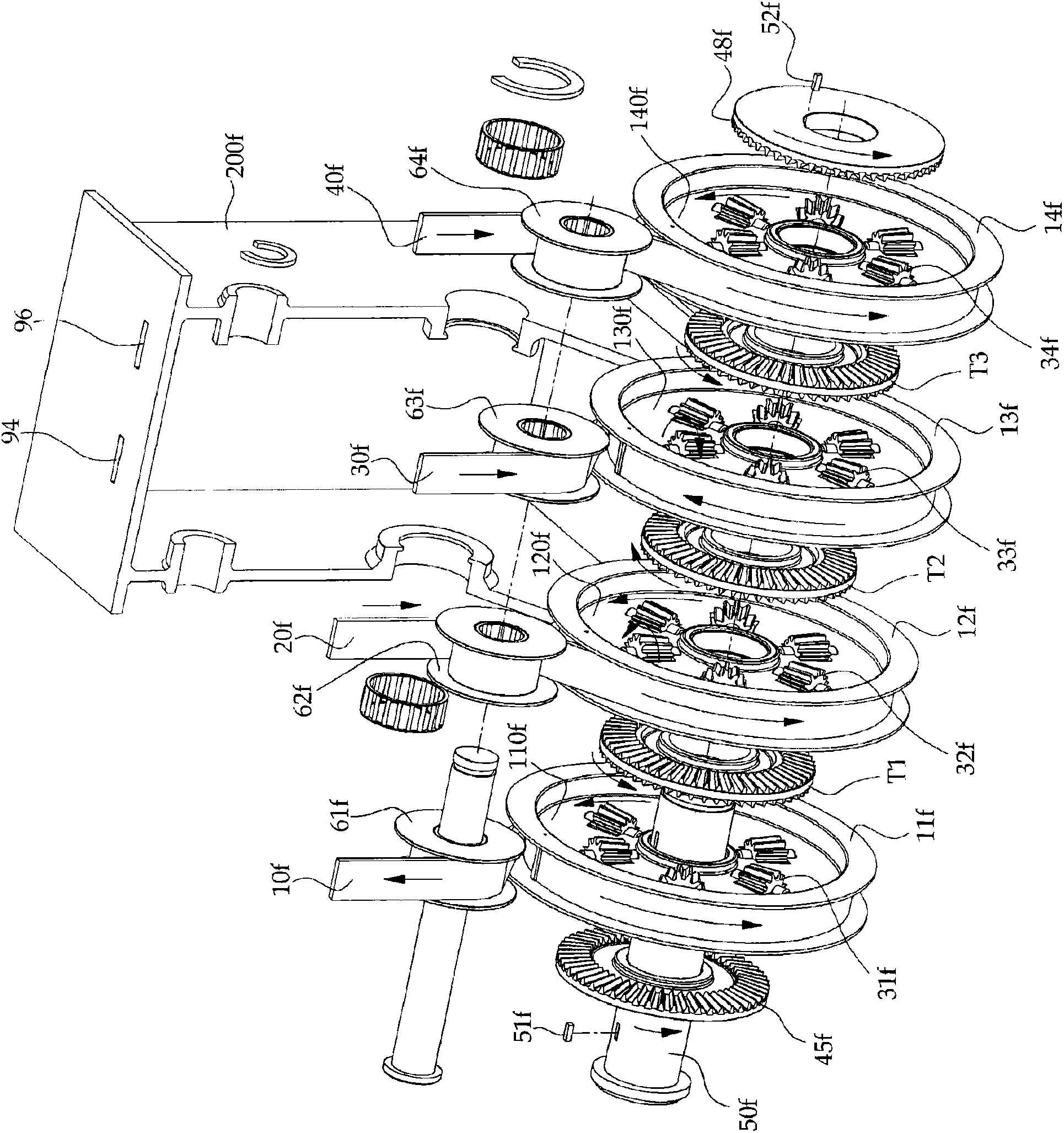 Apparatus for equalizing the tensions among elevator wire ropes