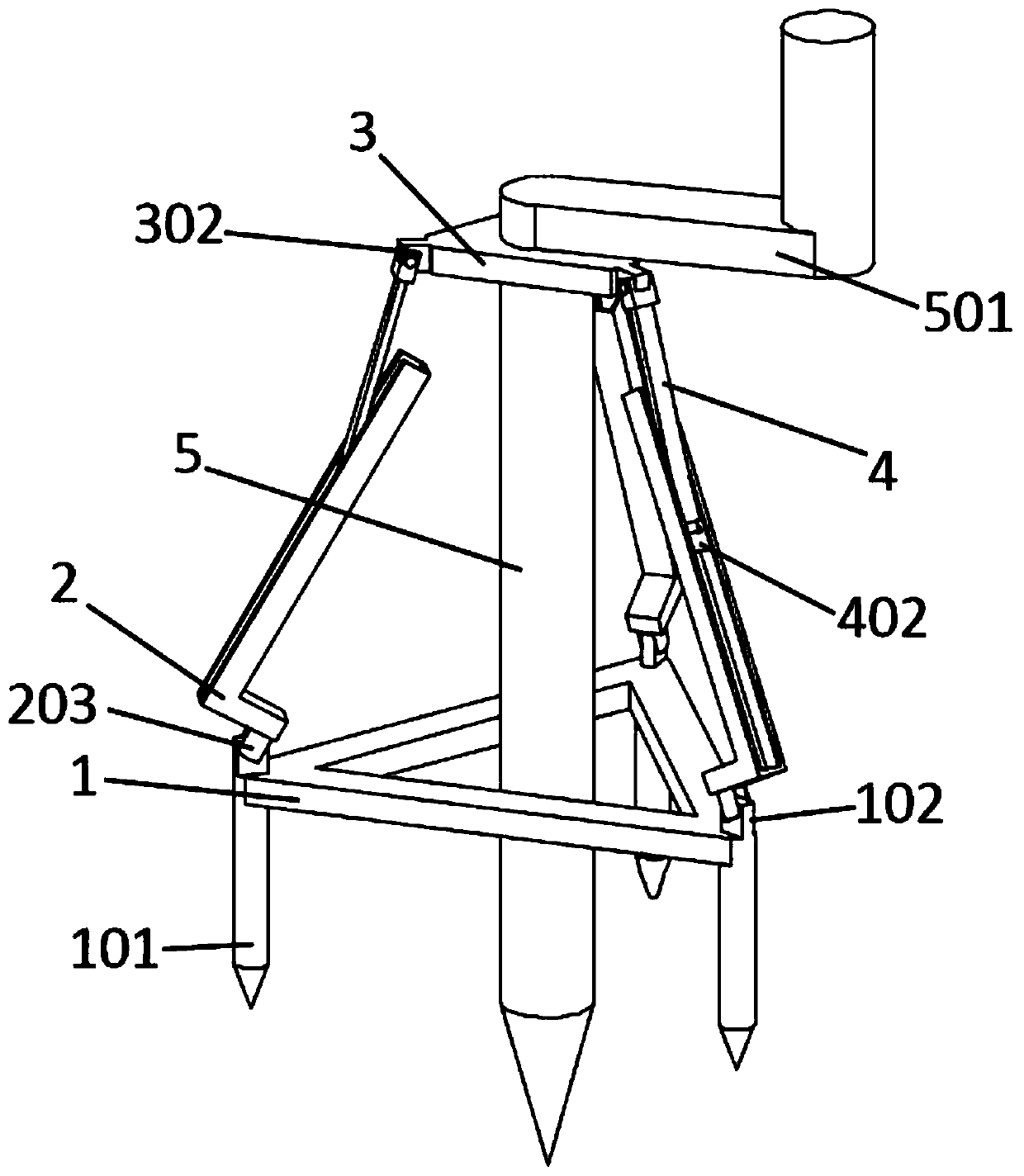 Sampling device for spirally propelling soil