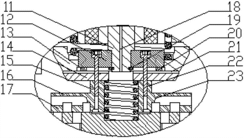 Bypass type inner guide fuel gas injection valve with floating valve seat