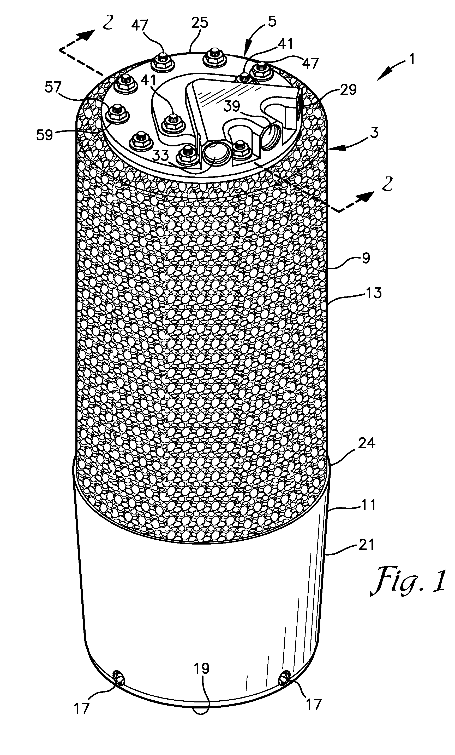 Compressible baffle for a fuel tank