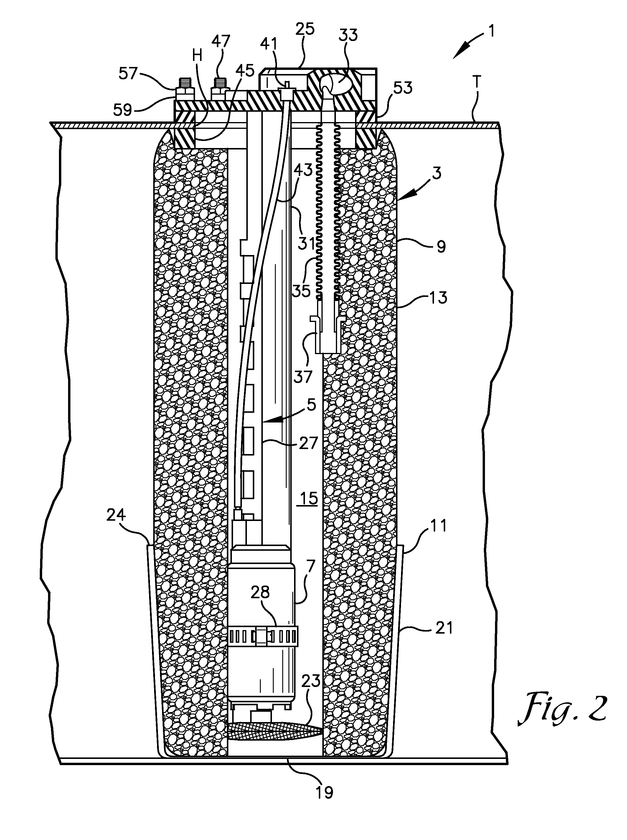 Compressible baffle for a fuel tank