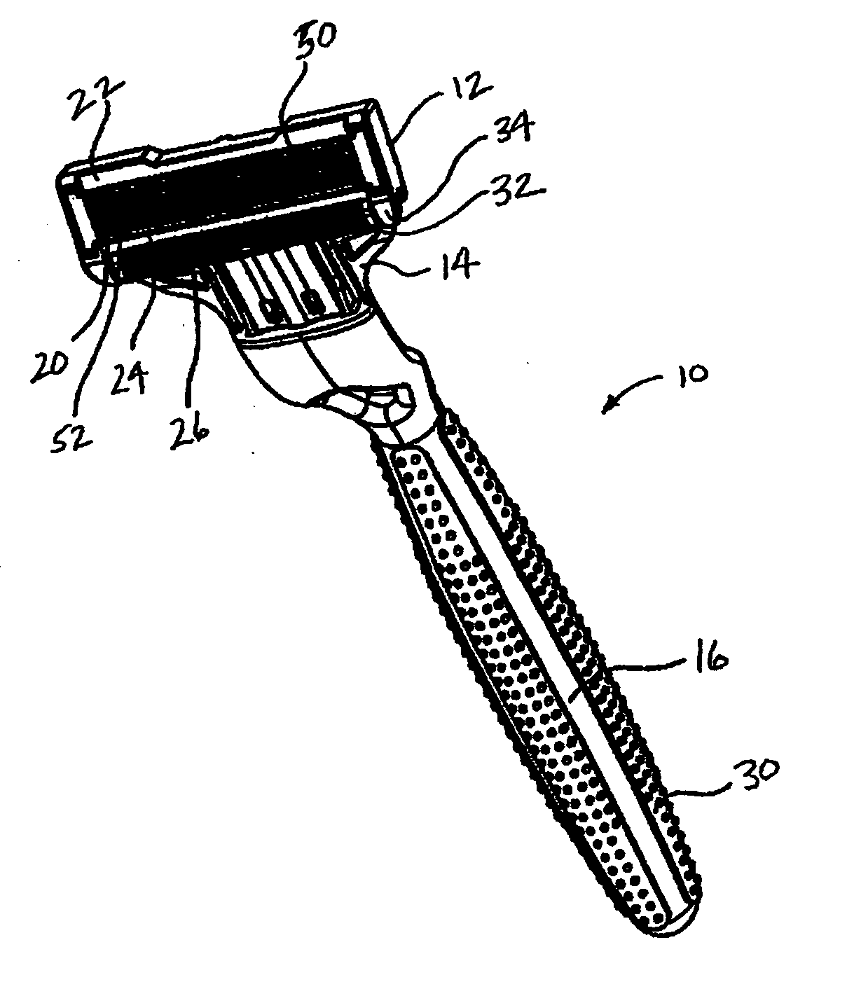 Razor cartridge having a decoupled guard bar