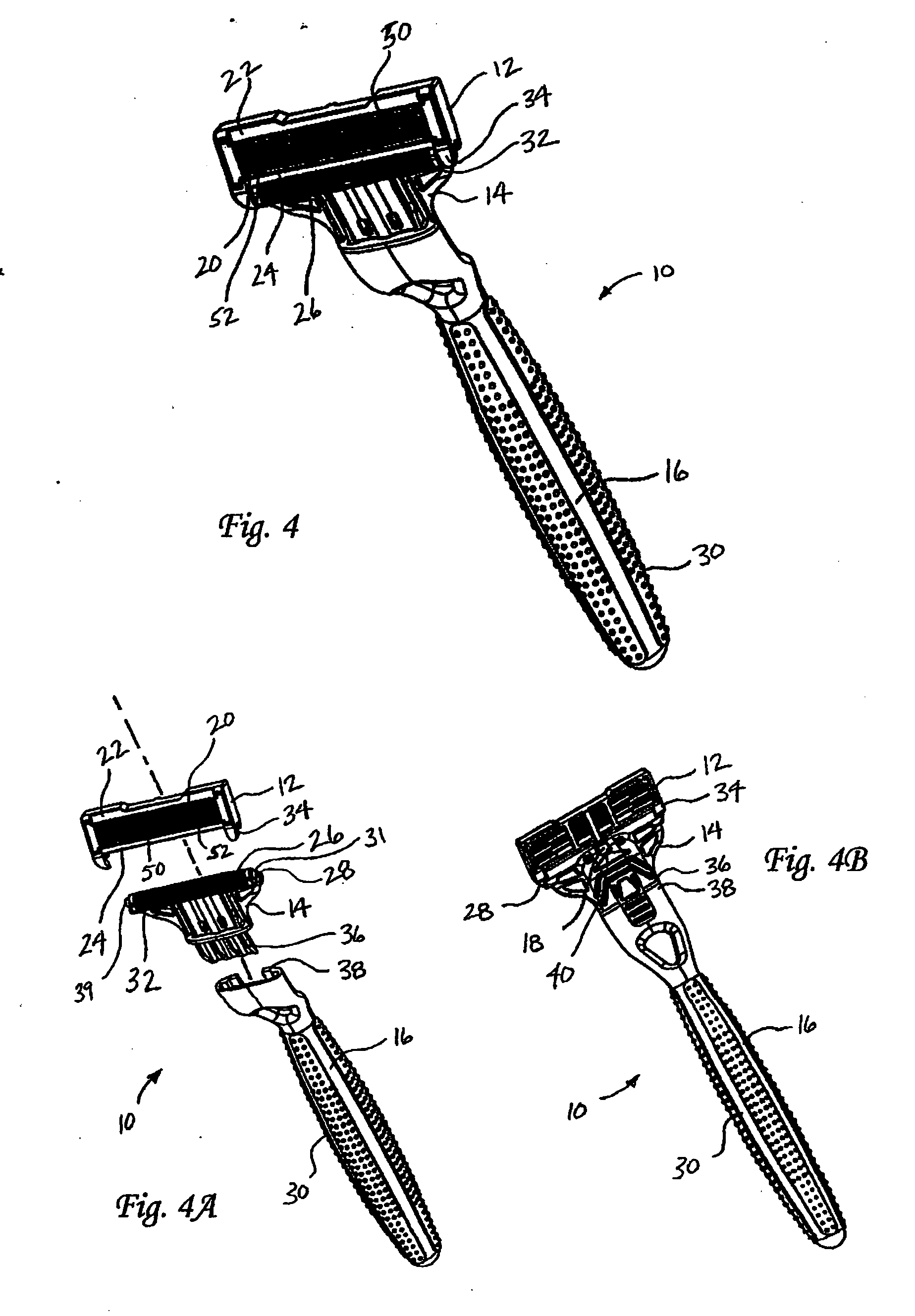 Razor cartridge having a decoupled guard bar