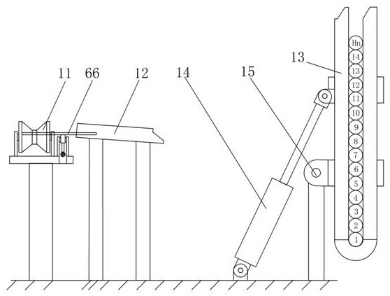 Oil pipe and sucker rod turnover system and method