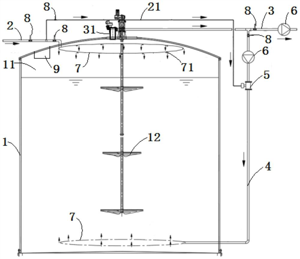 Oxygen injection desulfurization sludge treatment method and anaerobic digester