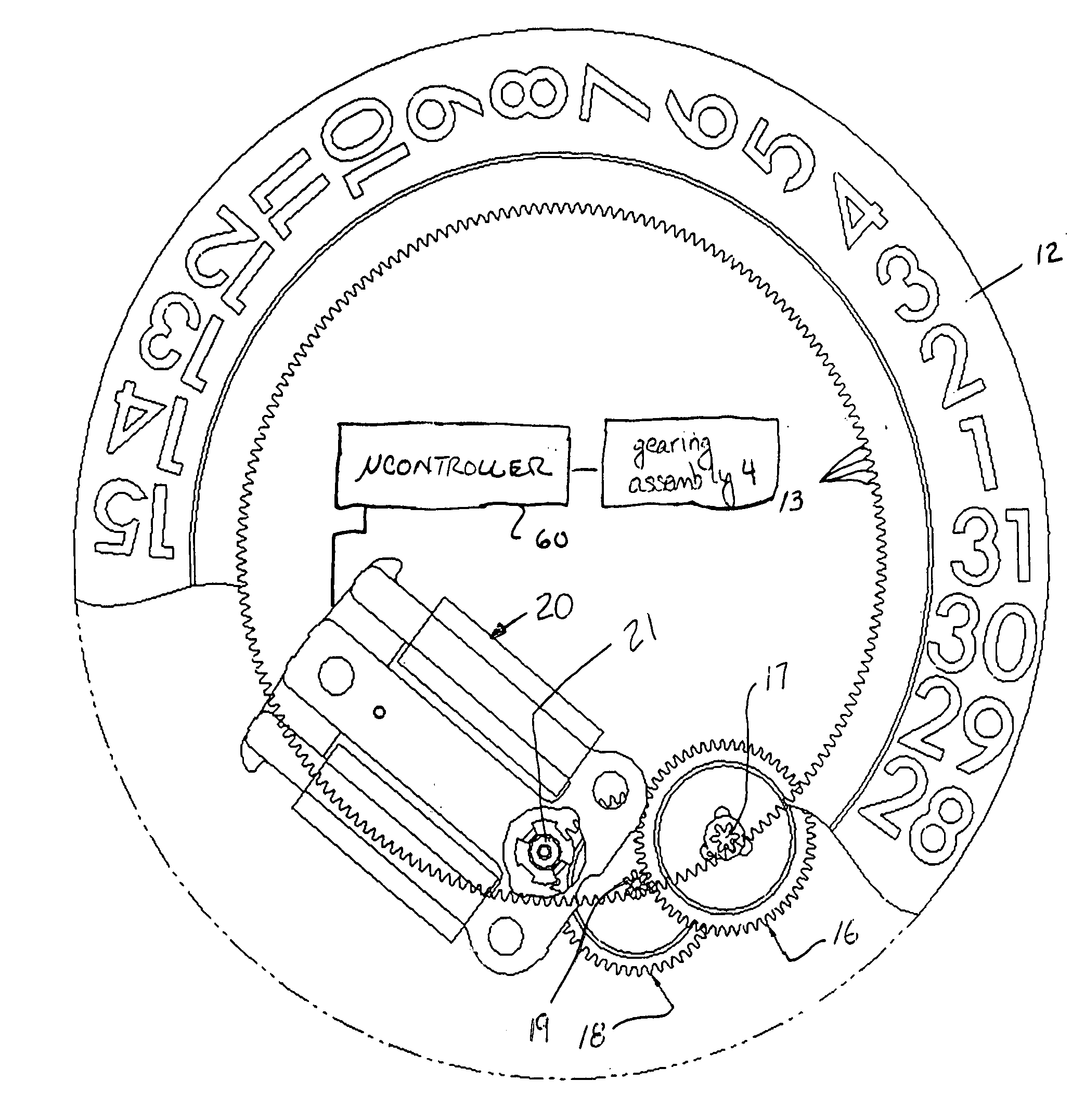 Perpetual calendar for a timepiece