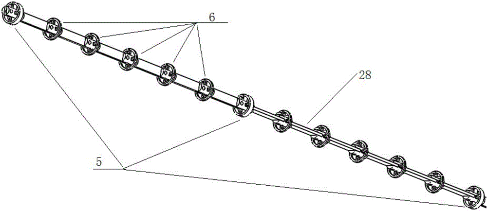 Ultra-elastic alloy slice mechanical arm