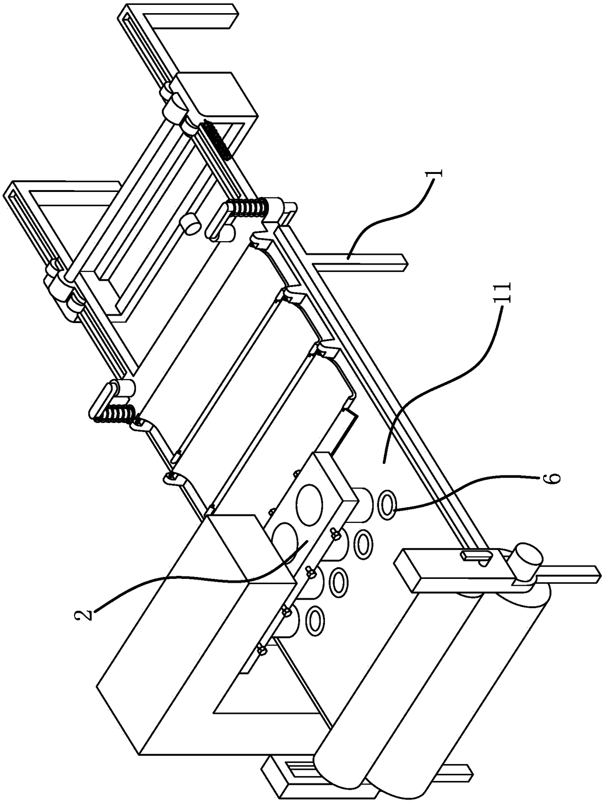 A stamping mechanism of a stamping machine