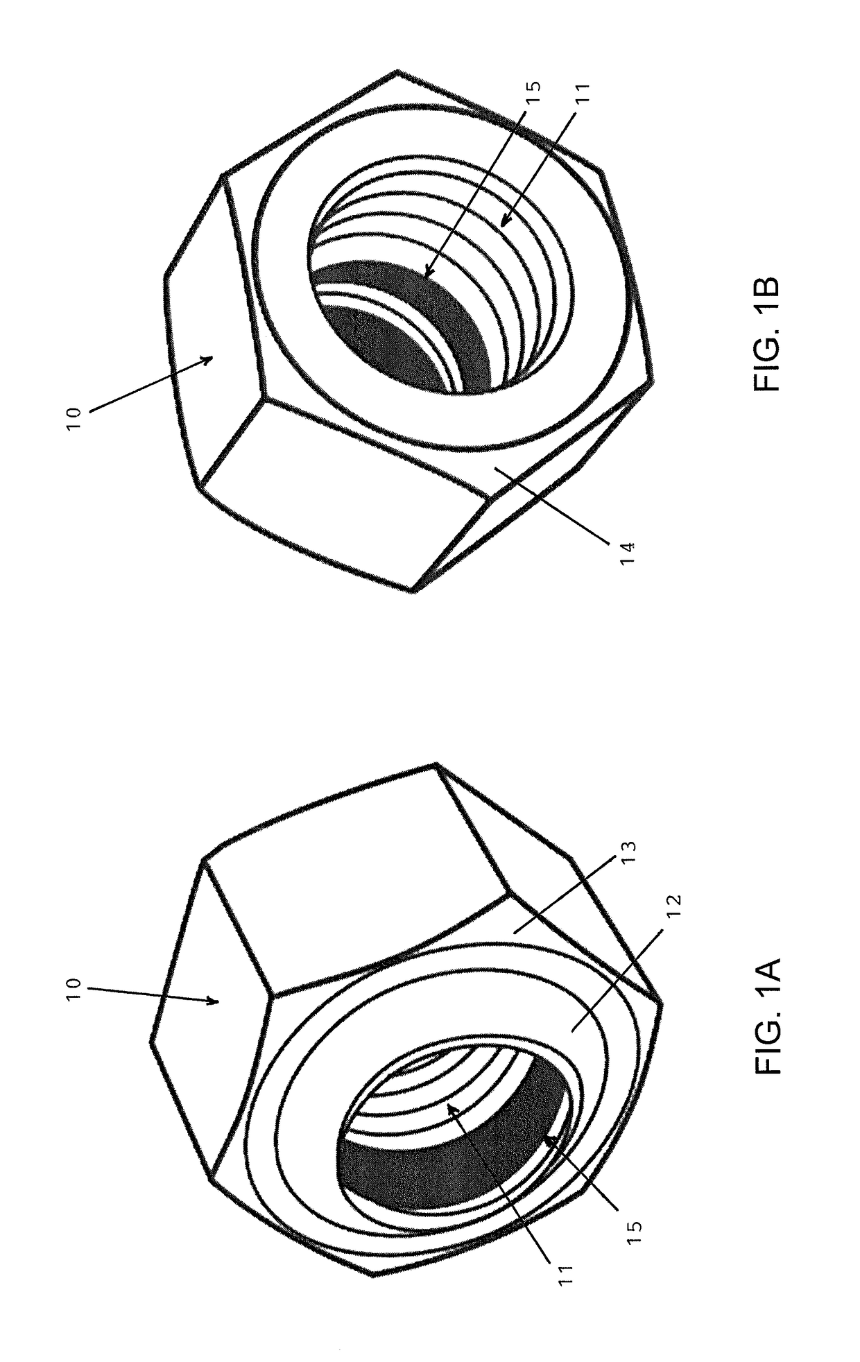 One-piece self-locking nut