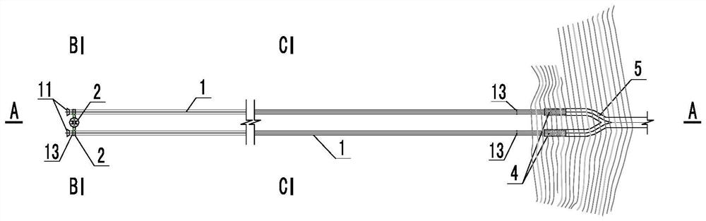 Movable water inlet with head positioned by adopting upright post and buoy