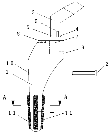 A hip replacement prosthesis