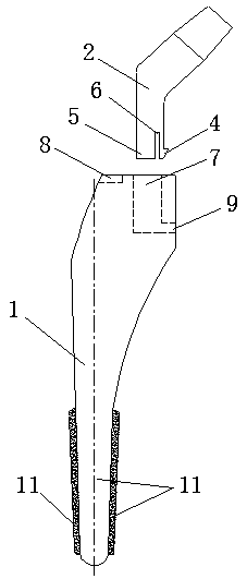 A hip replacement prosthesis