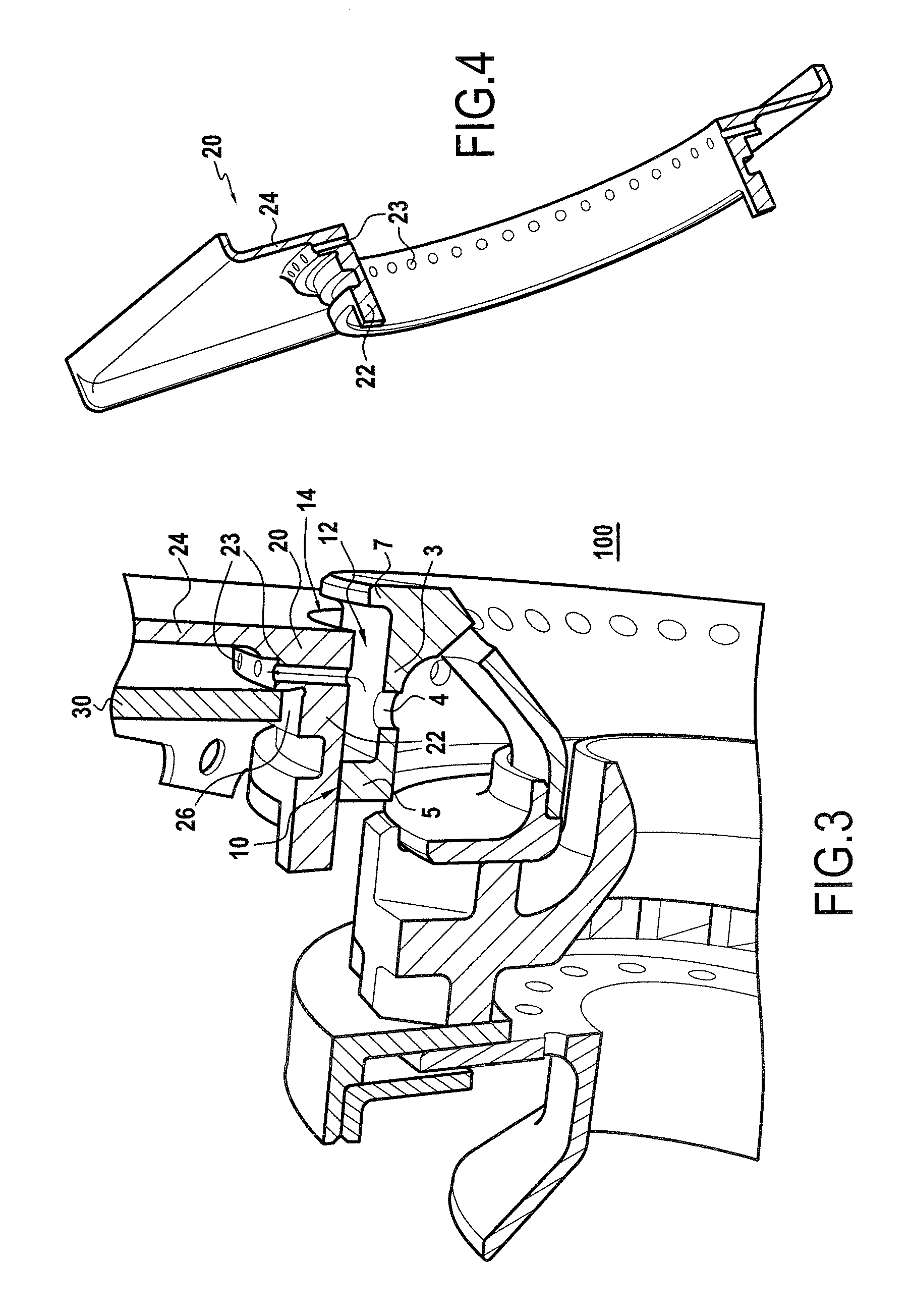 Combustion chamber end wall with ventilation