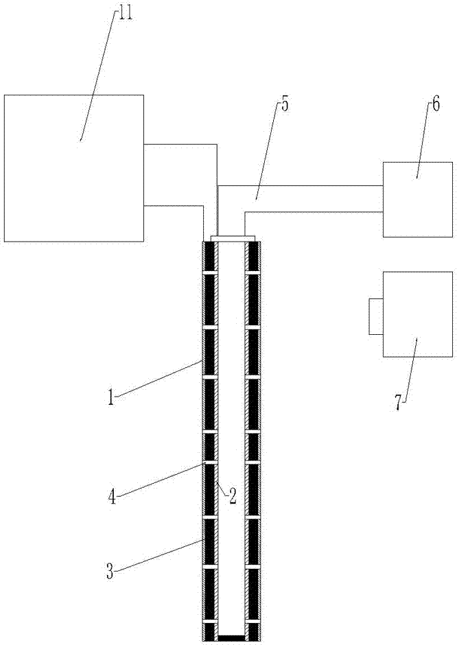 Device and method for treating building water leakage through weak current electro-osmotic drainage method