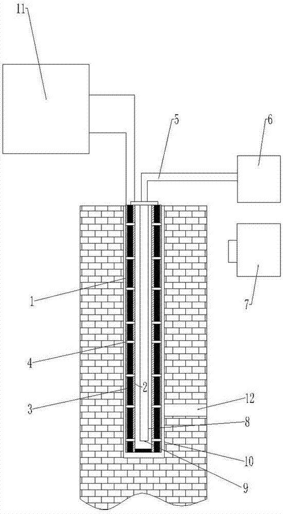 Device and method for treating building water leakage through weak current electro-osmotic drainage method