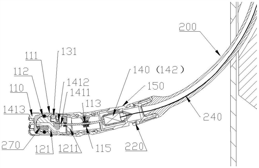 Flexible guide drilling tool