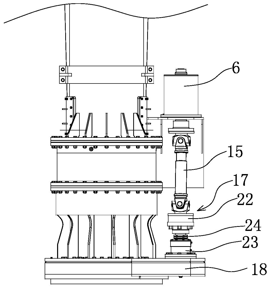 Reversing material taking device base on permanent magnet motor driving