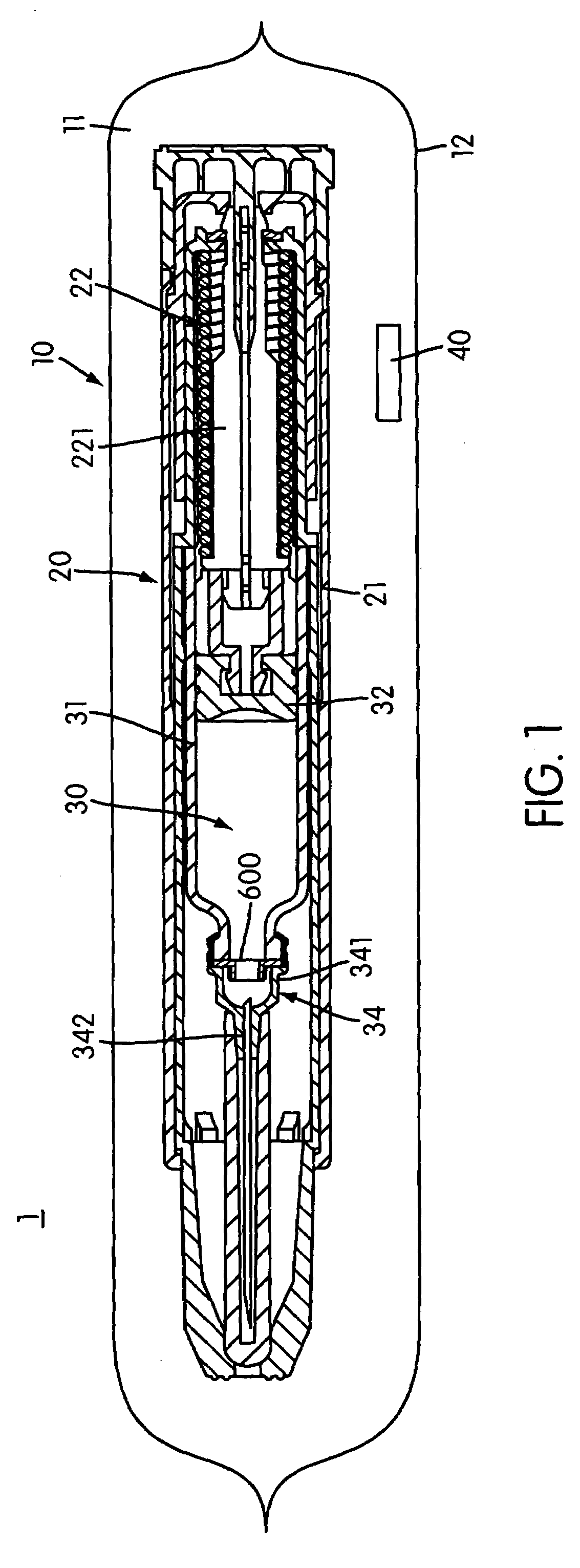 Medicament container, a medicament dispensing kit for administering medication and a method for packaging the same