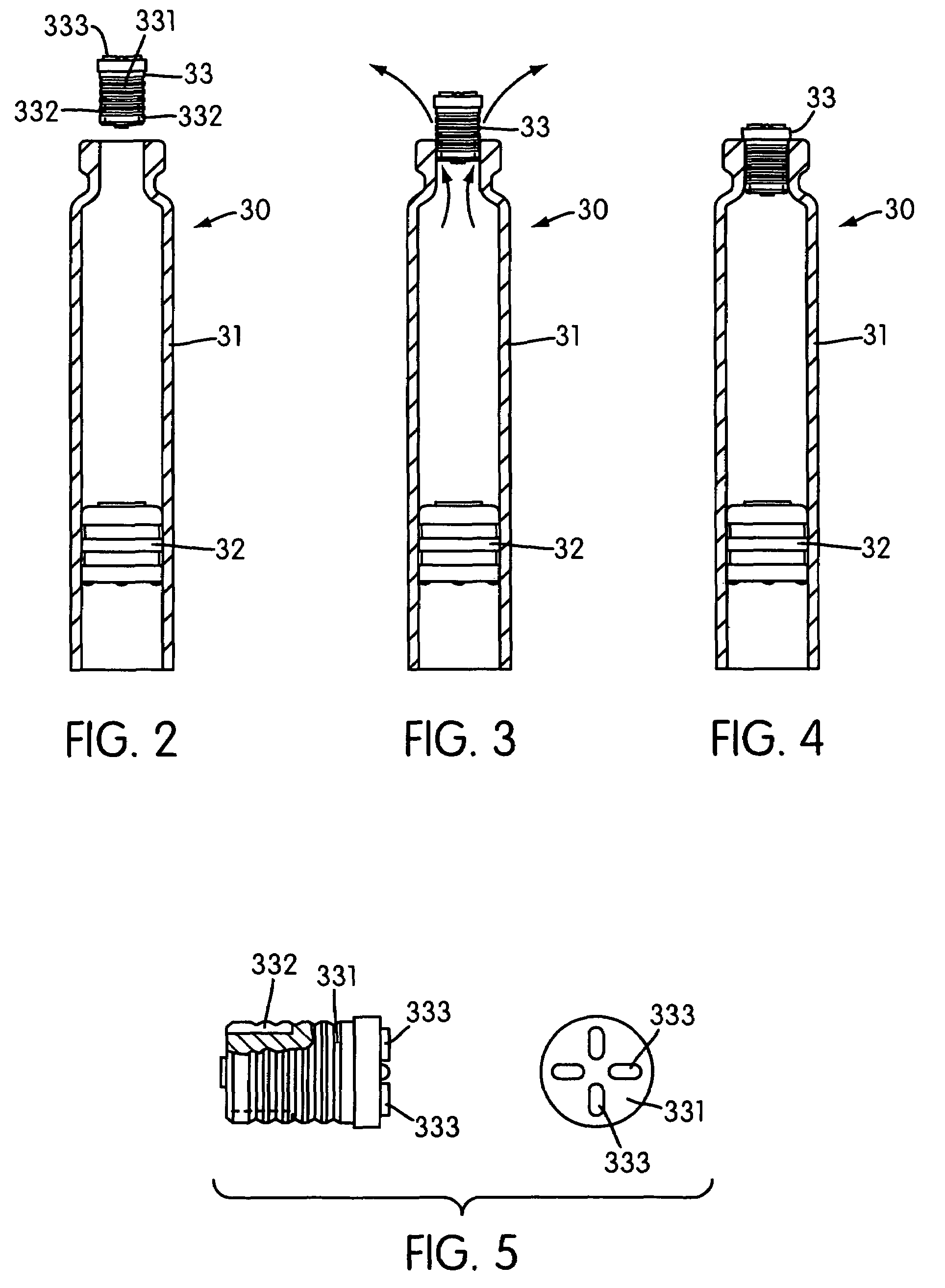 Medicament container, a medicament dispensing kit for administering medication and a method for packaging the same