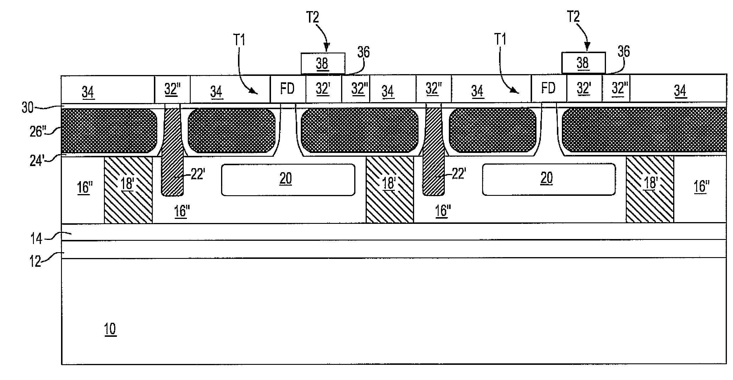 Pixel sensor cell including light shield